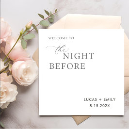 Natten före Anpassningsbarna för repetitionsmiddag Pappersservett