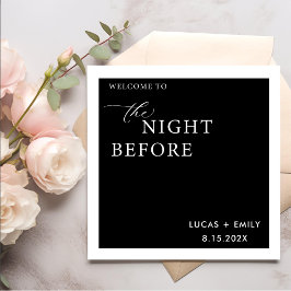 Natten före Anpassningsbarna för repetitionsmiddag Pappersservett