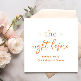 Natten före Anpassningsbarna för repetitionsmiddag Pappersservett