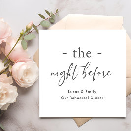 Natten före Anpassningsbarna för repetitionsmiddag Pappersservett