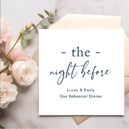 Natten före Anpassningsbarna för repetitionsmiddag Pappersservett