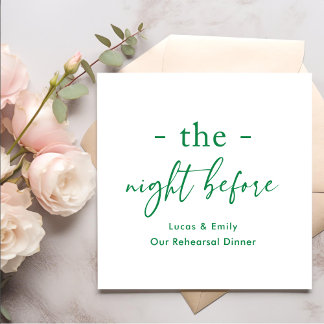 Natten före Anpassningsbarna för repetitionsmiddag Pappersservett