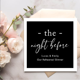 Natten före Anpassningsbarna för repetitionsmiddag Pappersservett