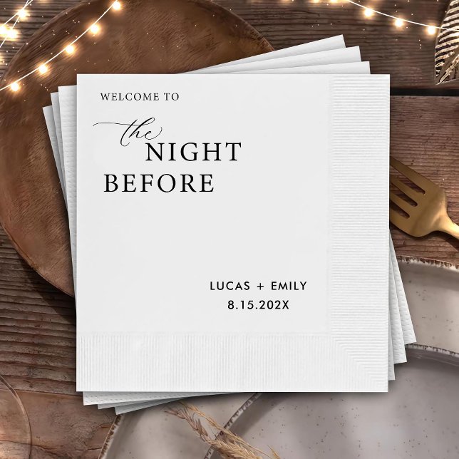 Natten före Anpassningsbarna för repetitionsmiddag Pappersservett (Skapare uppladdad)