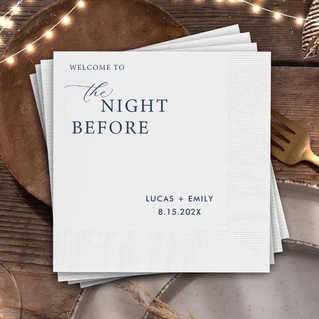 Natten före Anpassningsbarna för repetitionsmiddag Pappersservett (Skapare uppladdad)