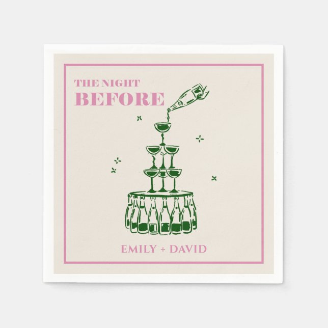 Natten före Bröllop Napkins Pappersservett (Framsidan)