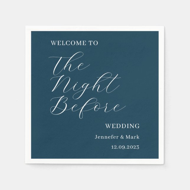 Natten före Bröllop-repetitionen Pappersservett (Framsidan)