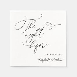 Natten före Bröllop-repetitionsdagstidningen Napki Pappersservett