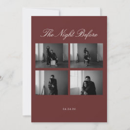 Natten före bröllopsinbjudan