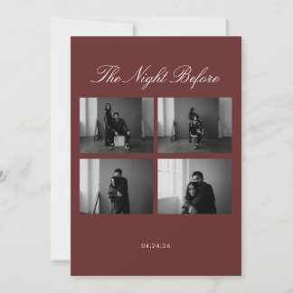 Natten före bröllopsinbjudan