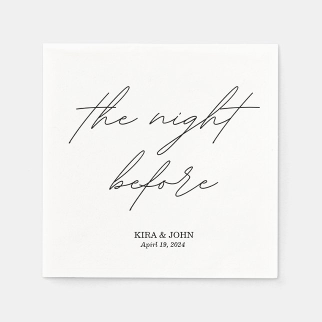 Natten före Cocktail Napkin Pappersservett (Framsidan)