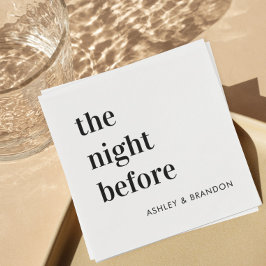 Natten före den feta middagsdekalen pappersservett