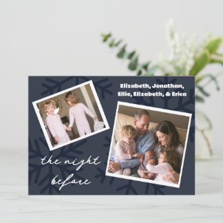 Natten före familjefoto julkort