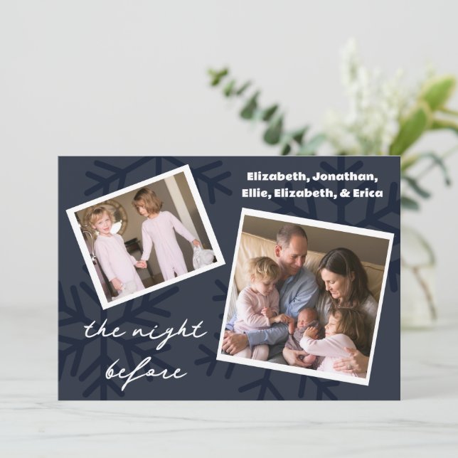 Natten före familjefoto julkort (Stående Fram)