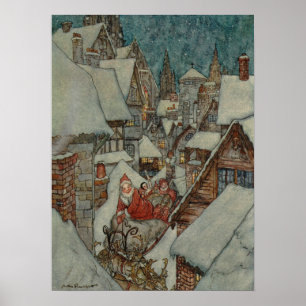 Natten före jul av Arthur Rackham Poster