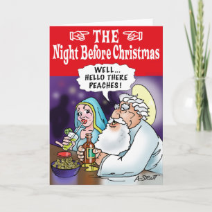 Natten före jul..! Helgdag-kort Helgkort