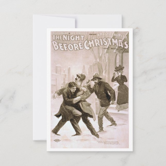 Natten före jul: mordet tack kort (Framsida)