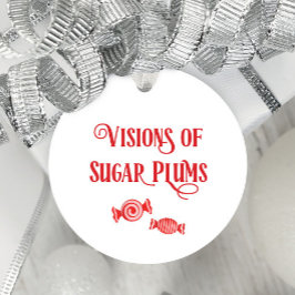 Natten före jul-visioner för sockerplommon gåvor etiketter