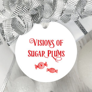 Natten före jul-visioner för sockerplommon gåvor etiketter