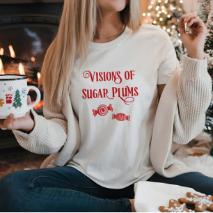 Natten före jul-visioner för sockerplommon t shirt