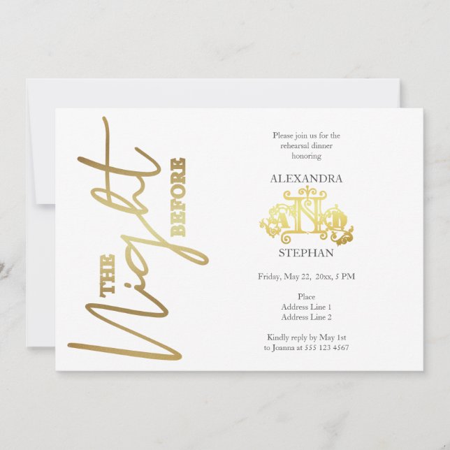 Natten före kallgrafimiddagen inbjudningar (Framsida)