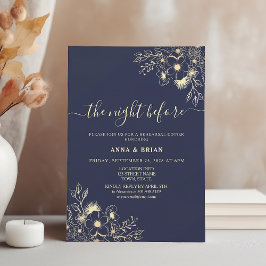 Natten före marinblått rehearsal Middag Inbjudningar