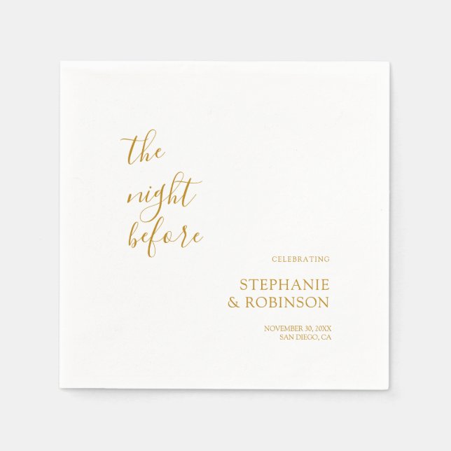 Natten före rehearsal Cocktail Pappersservett (Framsidan)