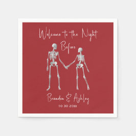 Natten före repetitionsmiddagen Napkins Red Pappersservett