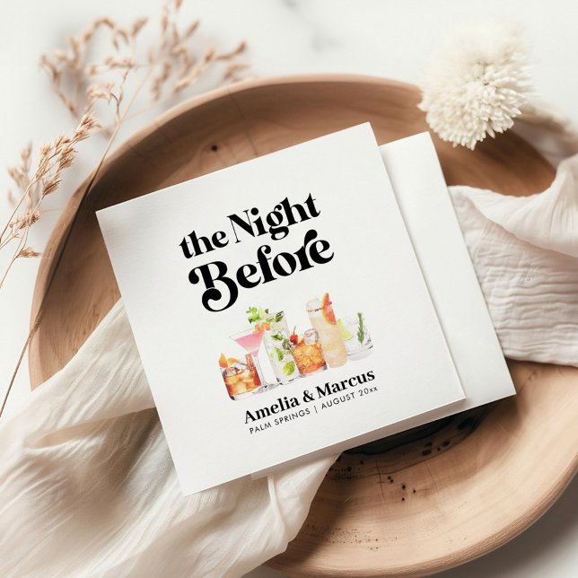 Natten före Retro-parets repetitionsmiddag Pappersservett (Skapare uppladdad)