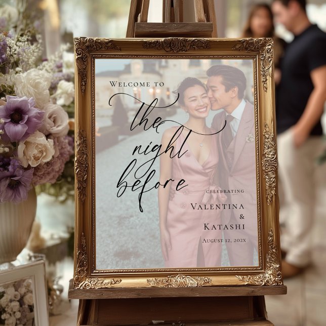 Natten före välkomstskylt för återfall poster (Skapare uppladdad)