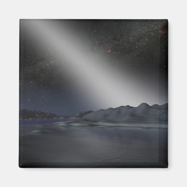 Natten himlar från en hypotetisk främmande planet magnet (Framsidan)