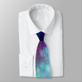 Natten Himlar Neon ljus Neck Tie Slips
