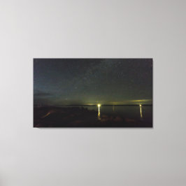 Natten Himlar over Gouldsboro Bay, Maine Canvastryck