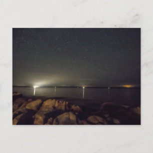 Natten Himlar over Gouldsboro Bay, Maine Vykort