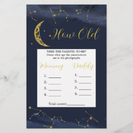 Natten Himlar över Måne hur gamla föräldrarna är