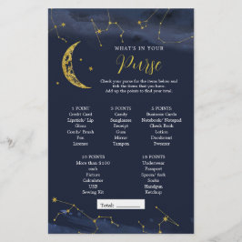 Natten Himlar över Måne vad är i din handväska?