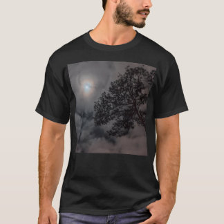 Natten Himmel med Måne T Shirt
