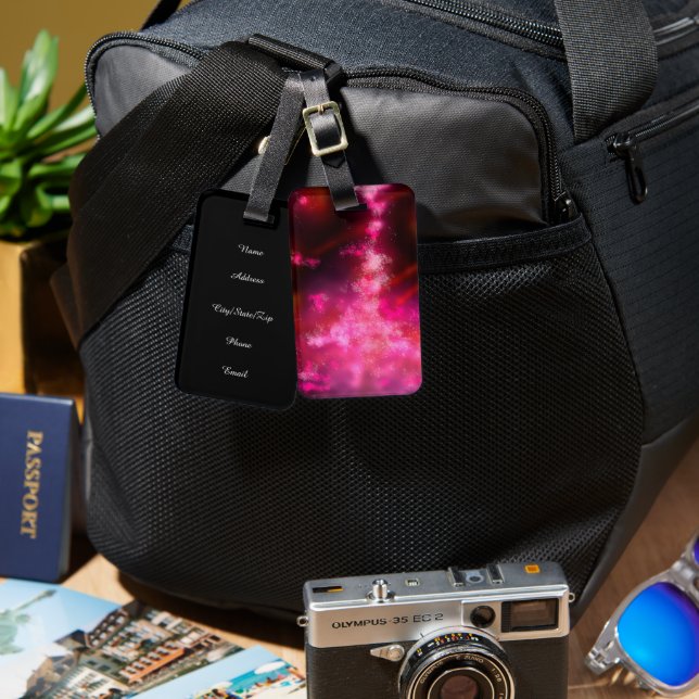 Natten Himmel Twilight Ro Luggage Tag Bagagebricka (Fram & Baksida)