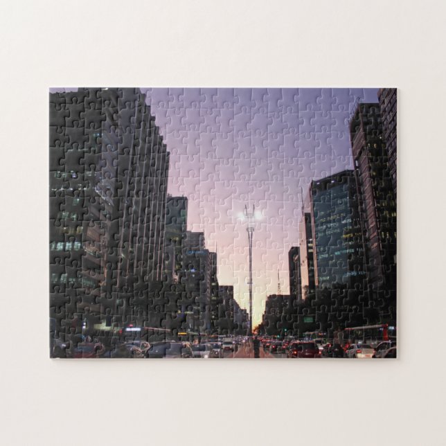 Natten i den Paulista avenyn - Sao Paulo Pussel (Horisontell)