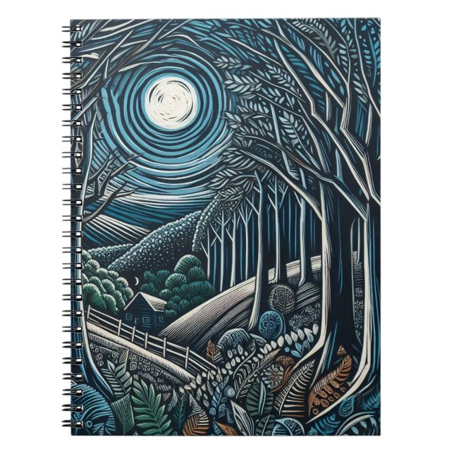 Natten i Skogen Anteckningsbok (Framsidan)