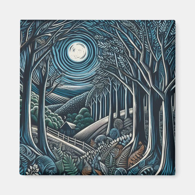 Natten i Skogen Magnet (Framsidan)