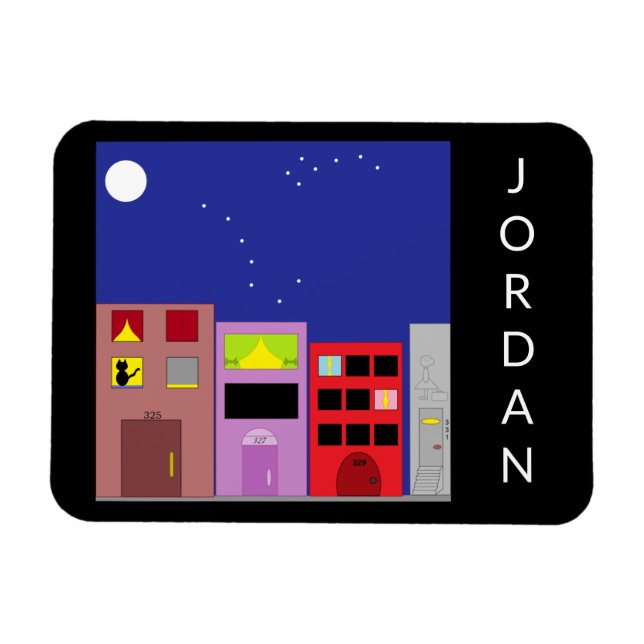 Natten i staden: magnet (Horisontell)