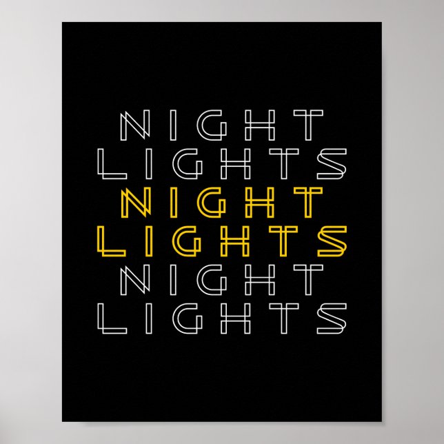 Natten Ljus Poster (Framsidan)