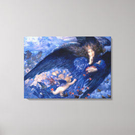 Natten med hennes Tåg Stars Fine Art Canvastryck