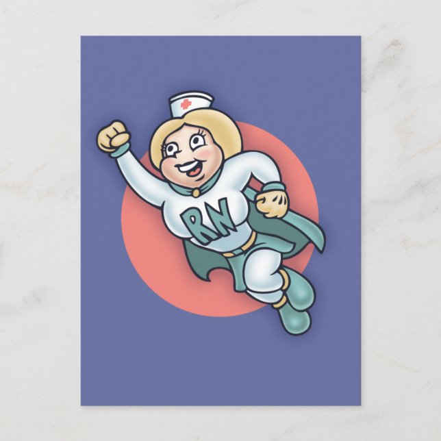Natten, Nurse! Vykort (Framsida)