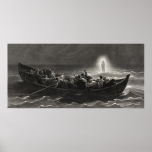 "Natten på Galilees hav" skriver ut/poster Poster