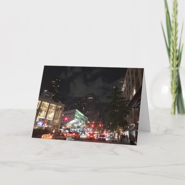 Natten på Lincoln Center NYC New York-fotografi Kort (Framsida)