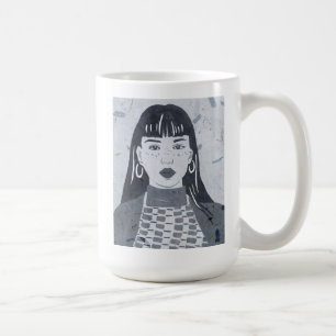 Natten Porträtt Kaffemugg