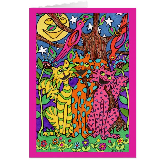 Natten Sång Hälsningskort (Framsidan)