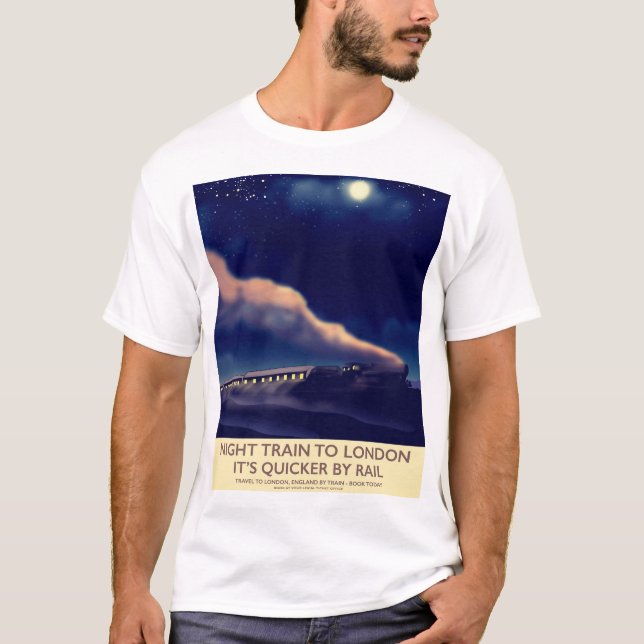 Natten Tåg till London. Tee Shirt (Framsida)